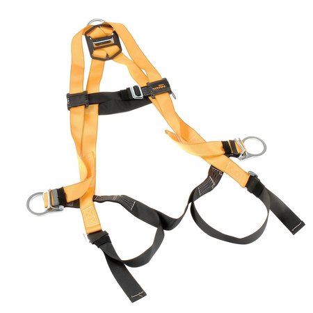 HONEYWELL Miller Titan Non-Stretch Harness, Mating Buckle Legs, Orange T4007/UAK